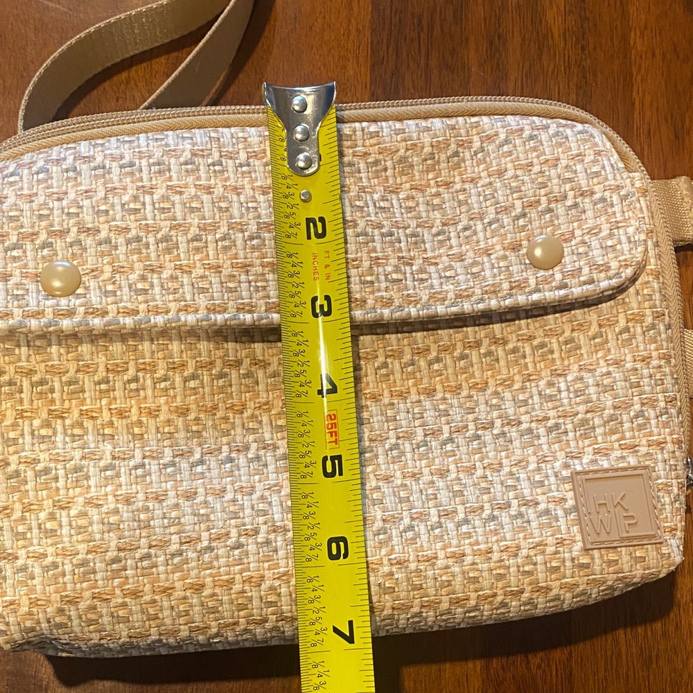 IHKWIP Tan Woven Design Crossbody Bag - Picture 9 of 9